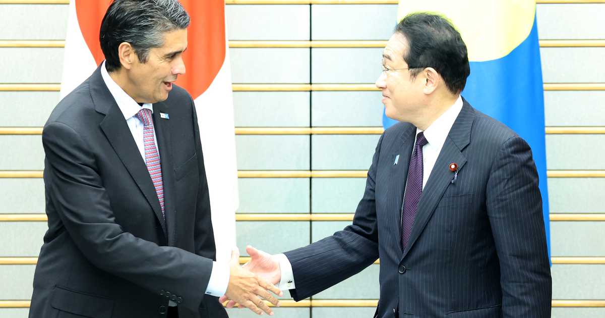 首相、パラオ大統領と会談　福島原発の処理水放出に理解
