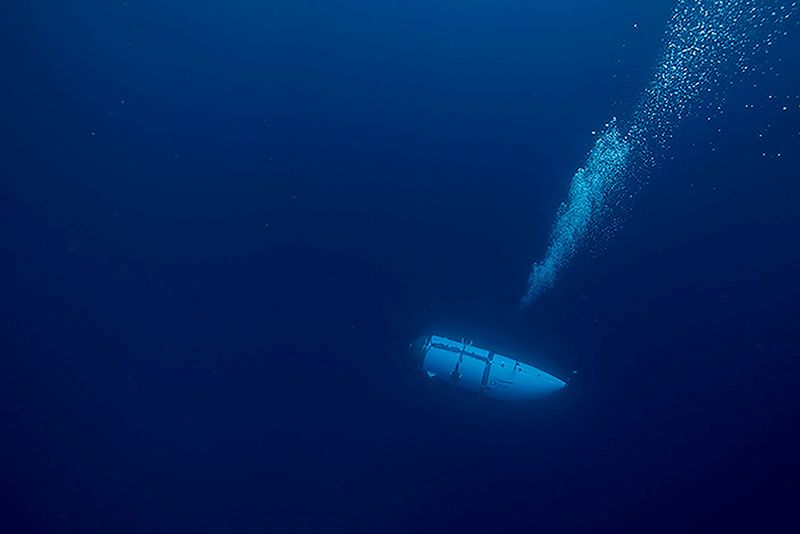 不明潜水艇、乗員全員死亡　タイタニック号付近の海底に残骸