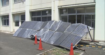 熊谷工業高校で太陽光発電パネルが落下／埼玉県
