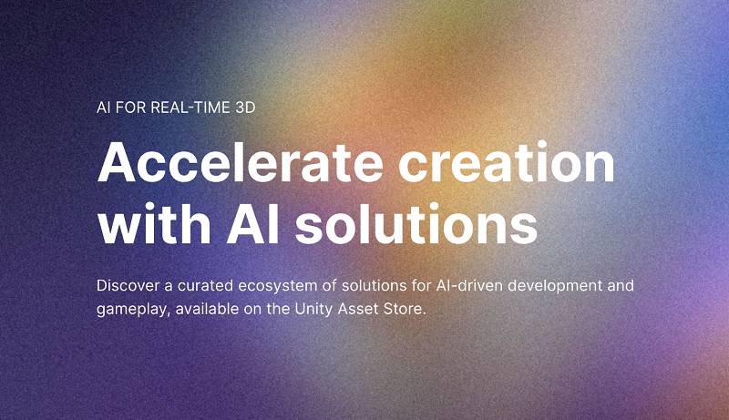 Unity、AIマーケットプレイス「AI Hub」開設。ゲーム開発などに役立つAIソリューションを提供