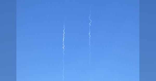 北ミサイル、分裂し落下か　空自機撮影の動画公開―防衛省