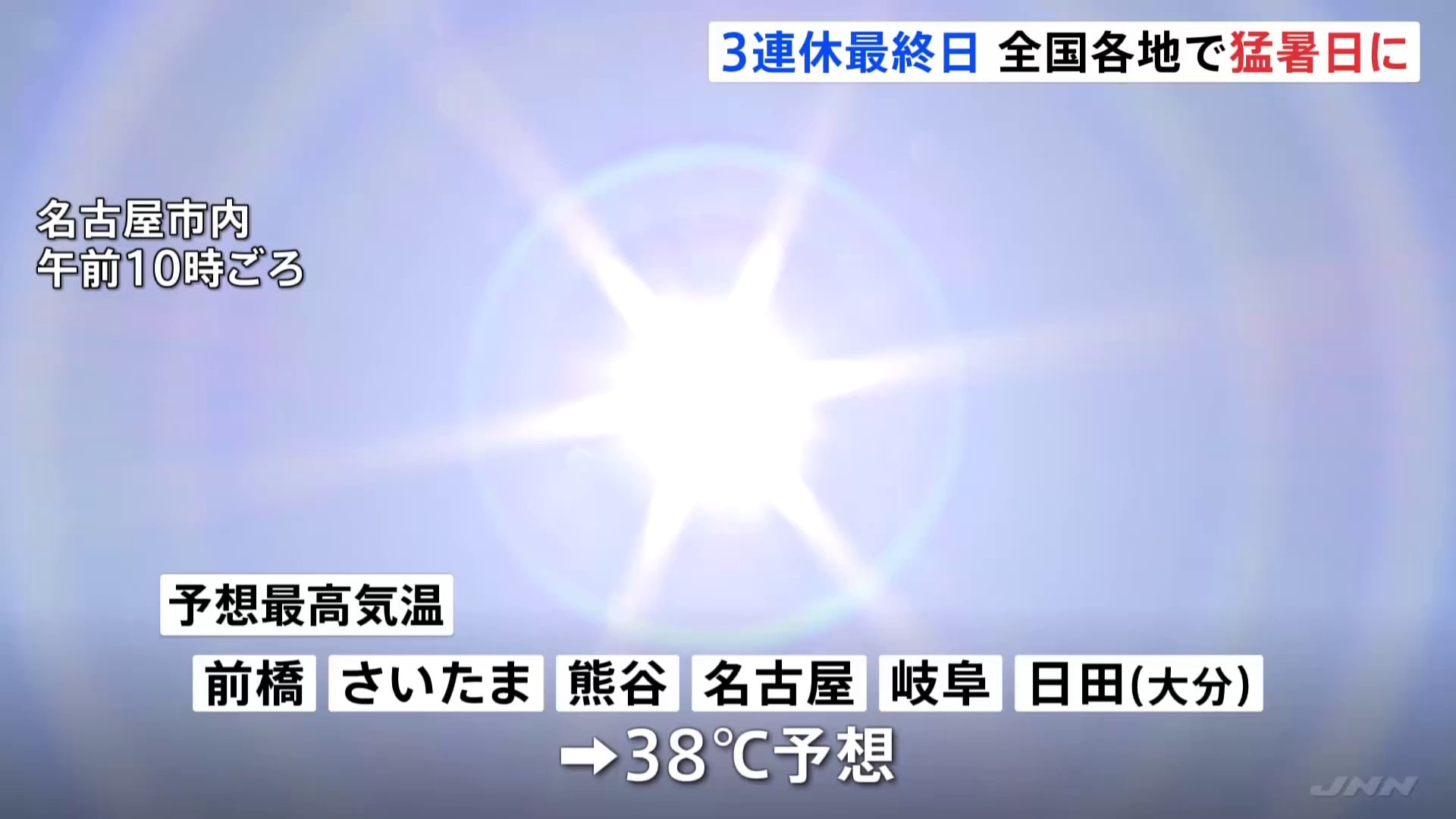 「熱中症警戒アラート」今年最多32の都府県に　東京都心もすでに35.1℃