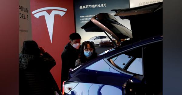 米テスラ、7月の中国製ＥＶ新車販売は前月比31％減＝業界団体