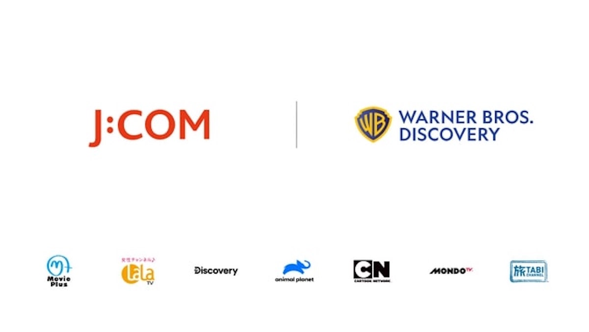 J:COMとワーナー・ブラザース・ディスカバリー、ディスカバリーチャンネル・アニマルプラネットなど7チャンネル統合で戦略的提携拡大