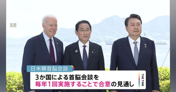 日米韓首脳会談　年1回の定例化　18日の首脳会談で合意へ