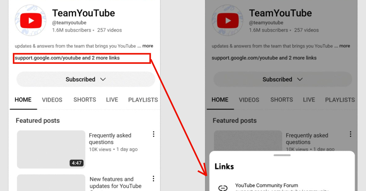 YouTube、スパム対策で「ショート」内のリンクを無効に　代替策を計画中