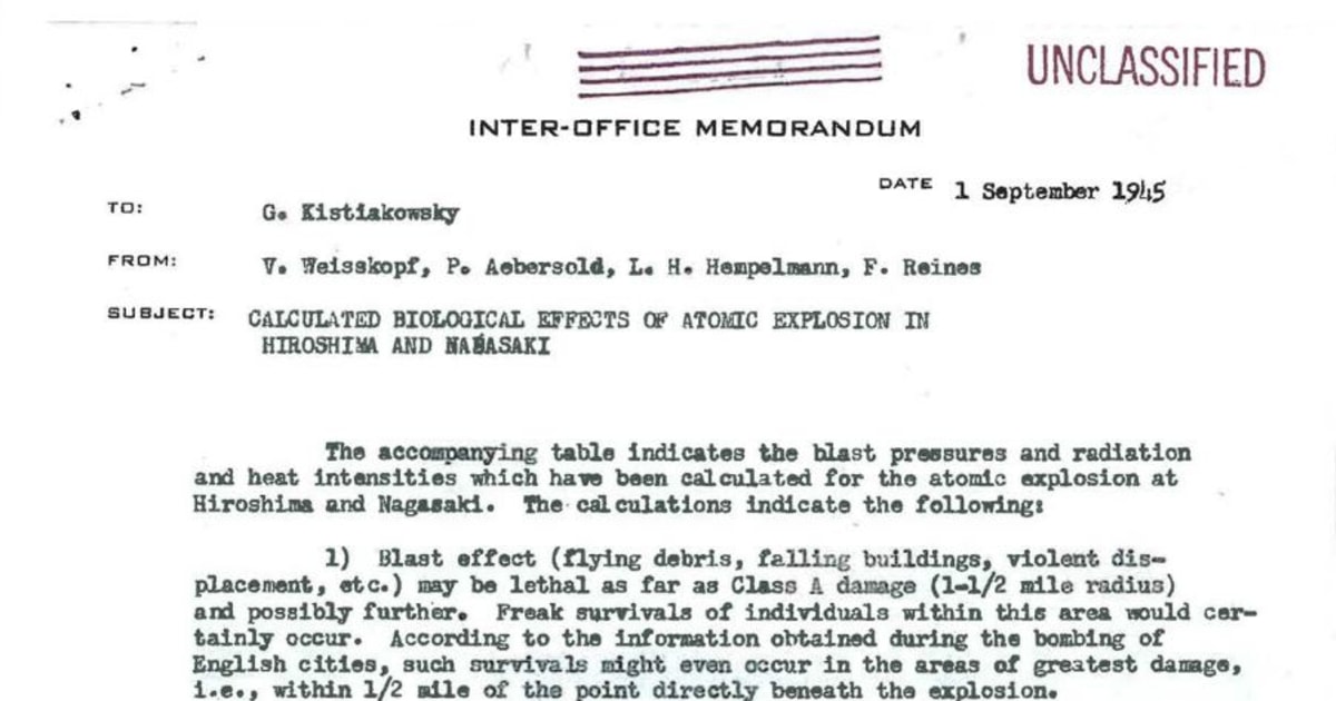 “初公開”アメリカ原爆「機密文書」に書かれていた「重要事実」！ 『マンハッタン計画』指揮者が知っていた「放射線被害の本当の恐ろしさ」と、「オッペンハイマー宛のメモ」の中身