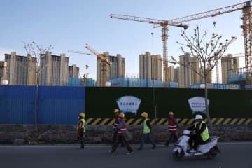 中国の住宅価格、49都市で下落　経済低迷、不動産不振