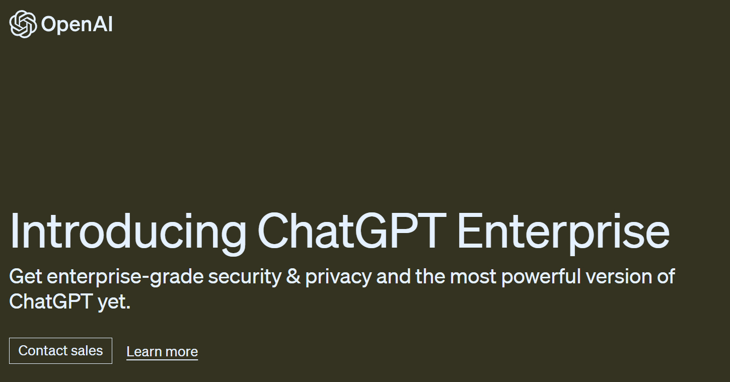 OpenAI、企業向け「ChatGPT Enterprise」提供開始　高速GPT-4でプライバシーも安全