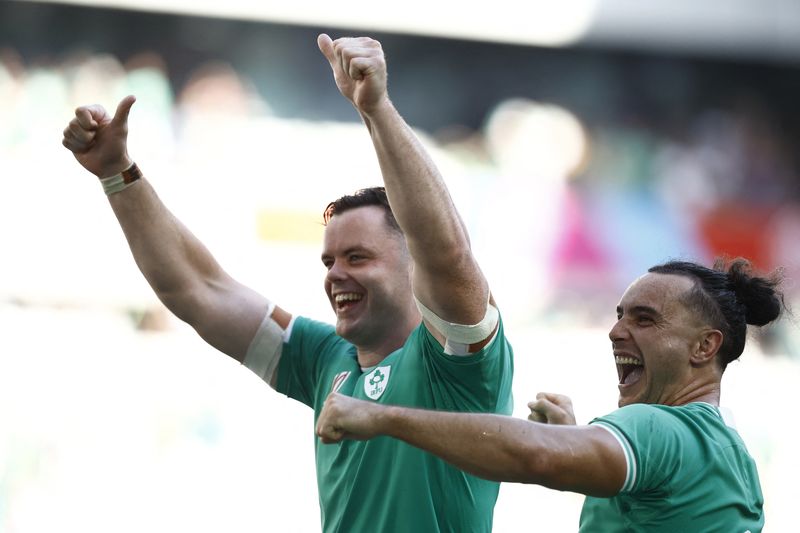 ラグビー＝世界ランク1位アイルランド、Ｗ杯初戦で圧勝
