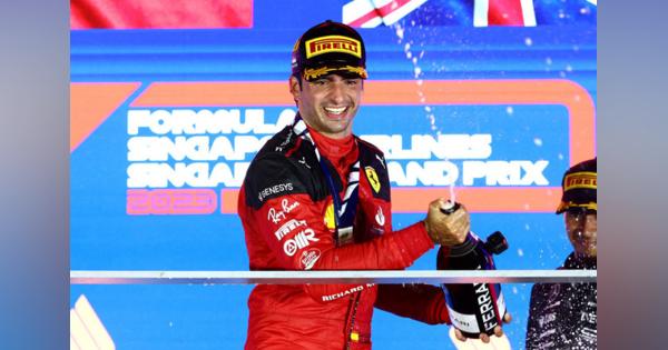 【F1 シンガポールGP】フェラーリのサインツが今季初優勝