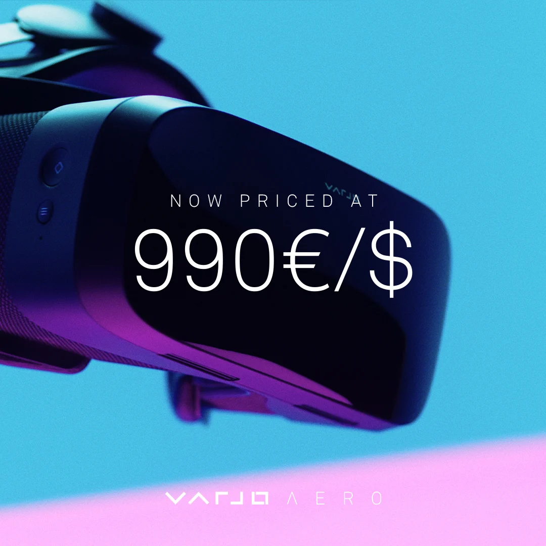 超高解像度VRヘッドセット「Varjo Aero」が大幅値下げ。国内価格は18万円に (MoguraVR)