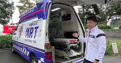 民間救急車、山形で始動　県内初・救命士同乗、医療処置も