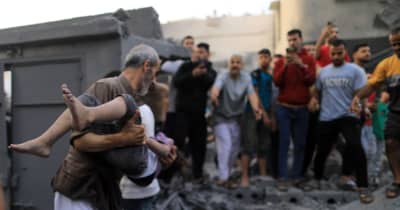 ガザ地区、死傷者1万人超す　パレスチナ・イスラエル衝突