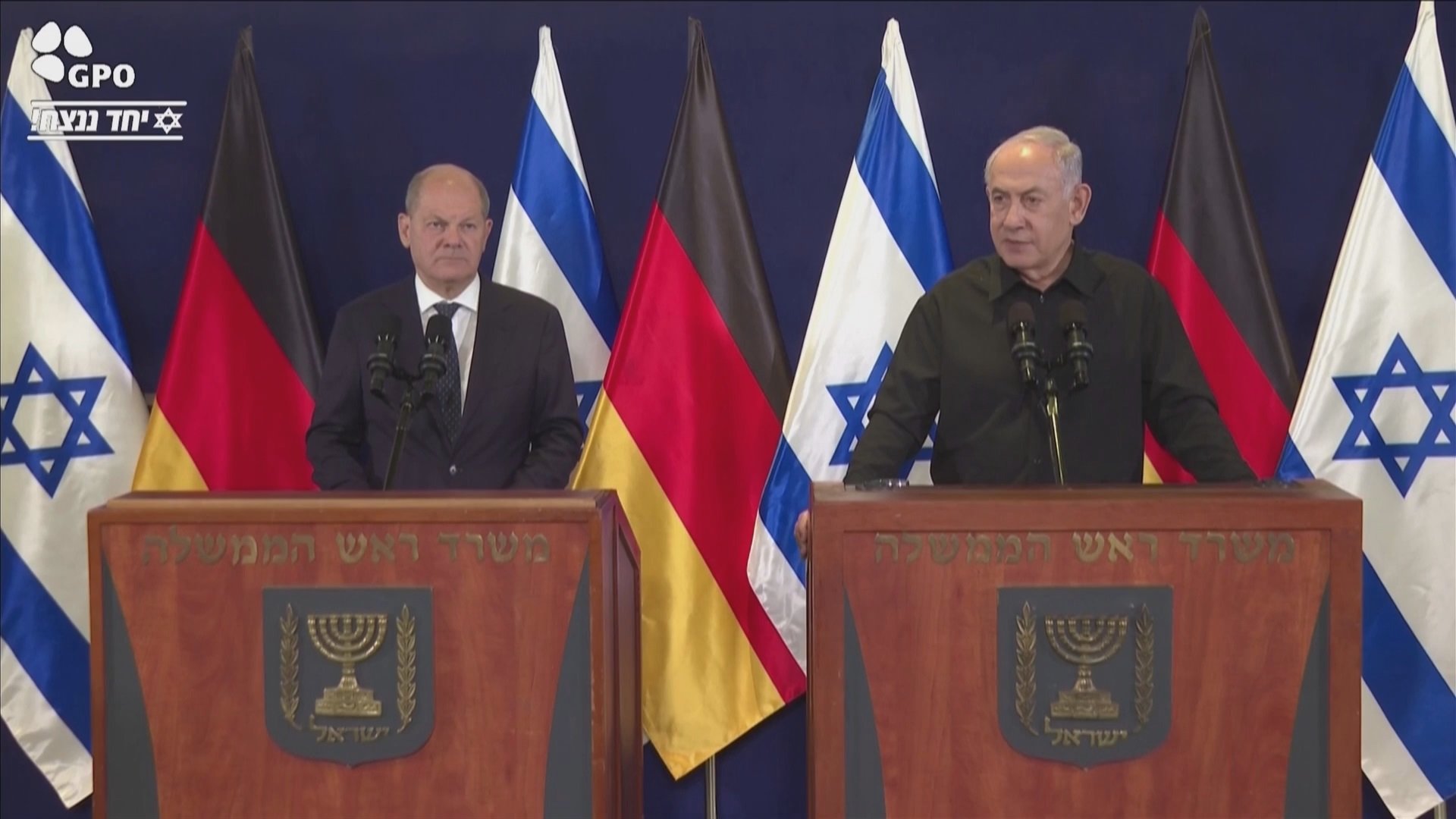 独ショルツ首相がイスラエル訪問　イスラエル支持とガザへの人道支援の必要性強調