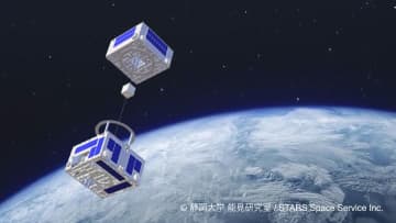 静岡大、宇宙ごみ捕獲実験へ　超小型衛星が完成、ネットで除去