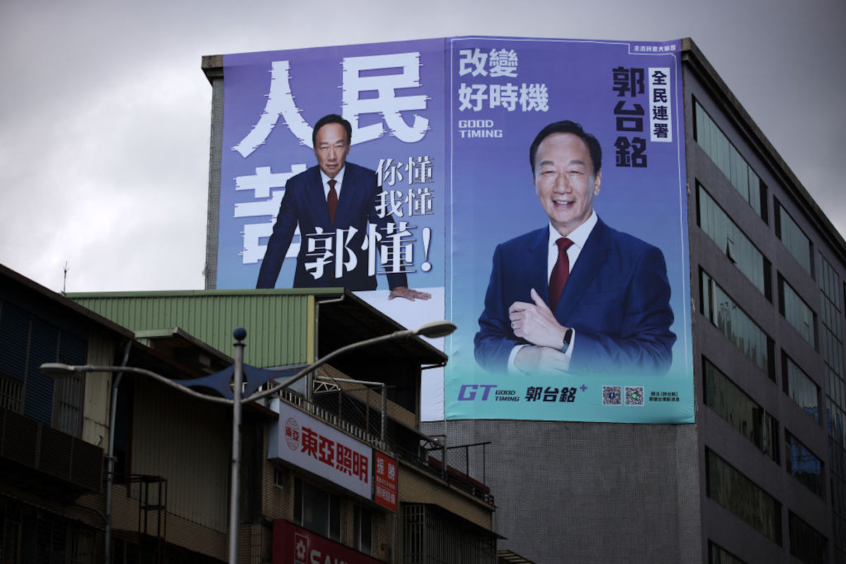 中国がフォックスコンの監視強化、創業者は来年の台湾総統選挙に出馬予定