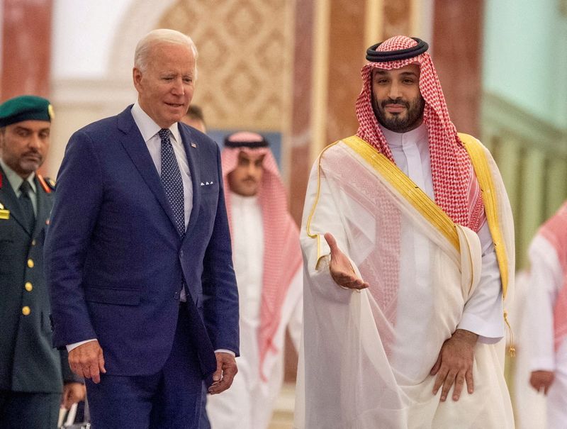 米大統領とサウジ皇太子、イスラエル・ハマス紛争巡り協議＝ホワイトハウス