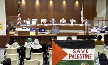 米加州の自治体がパレスチナ支持　国内初か、反対の声も