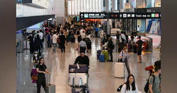 成田空港、国際線200万人超え続く　訪日客コロナ前水準目前に＝9月実績