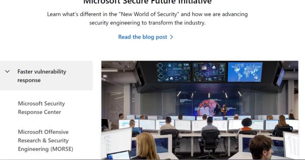 Microsoft、AI採用のサイバーセキュリティの取り組み「Secure Future Initiative」立ち上げ