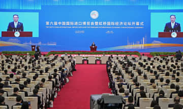 「中国を世界の大市場に」　輸入博が開幕、投資呼び込み