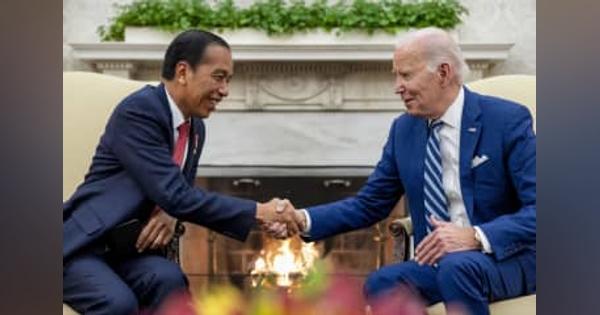 米インドネシア、関係格上げ　首脳会談、中国にらみ連携強化