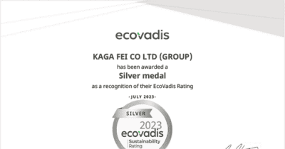 加賀FEI株式会社、EcoVadis社が提供するサステナビリティ評価で「シルバーメダル」を獲得
