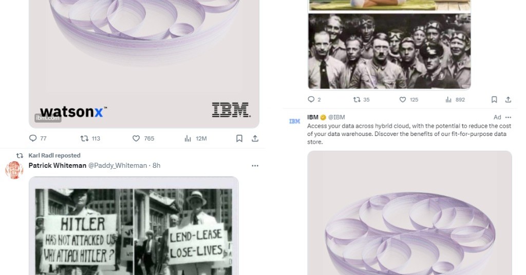 IBM、X（旧Twitter）での広告停止　反ユダヤ主義的投稿に広告が表示されたとの報告を受け