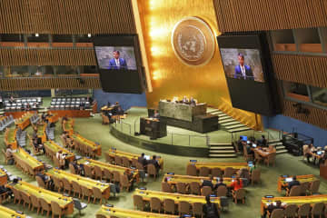 国連、パリ五輪で休戦決議　ロシア反発、異例の投票