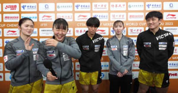 【日本代表 インタビュー】日本 対 ルーマニア｜卓球 混合団体W杯