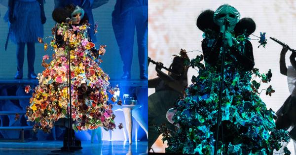 歌手ビョークがフランス開催のツアーで「マルニ」を着用　カラフルな花のアンサンブル