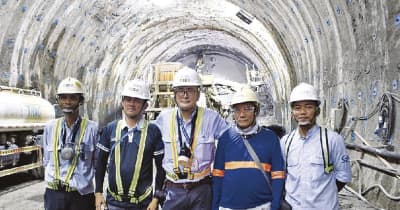 清水建設ら／比初の山岳トンネル・ダバオバイパス工事が最盛期、現地技術者育成に注力