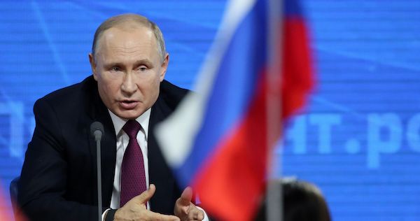 プーチン氏、ロシアの戦争勝利を決意－年末記者会見で表明