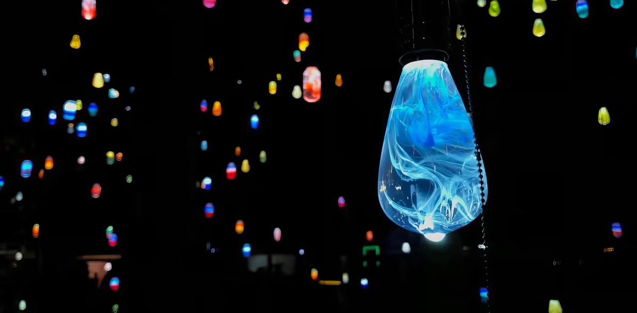 科学と芸術がクロスオーバーして誕生した幻想的なLEDランプ「EP Light」