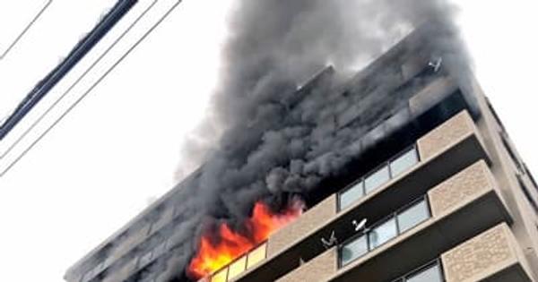 【速報】島根県松江市学園2丁目のマンション火災　性別不明の1人の遺体発見　無職女性と連絡取れず