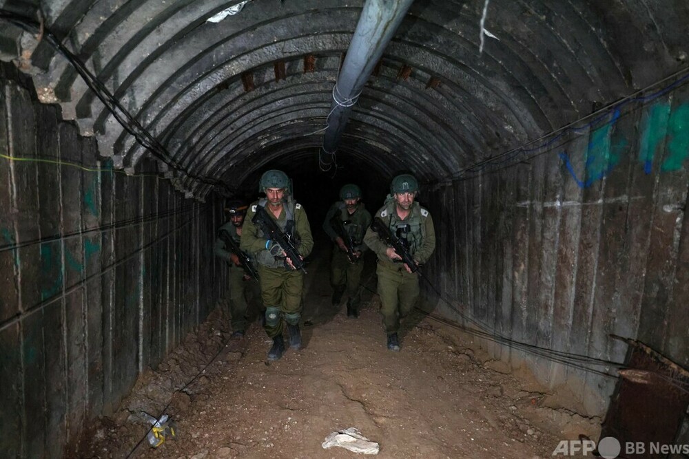 ガザ最大級の地下トンネル発見 イスラエル軍