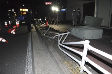 バス事故で乗客ら9人けが　横浜、運転手意識もうろう