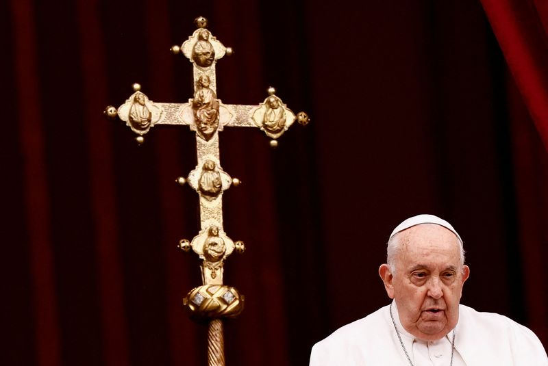 教皇、世界の紛争停止訴え　ガザの民間人犠牲を非難