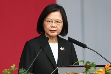 台湾総統が地震に見舞いの意　支援の申し出も