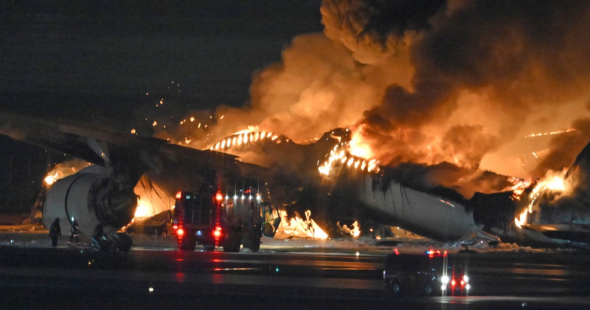 JAL機パイロット、衝突後は「操縦不能に」　羽田事故の聞き取り