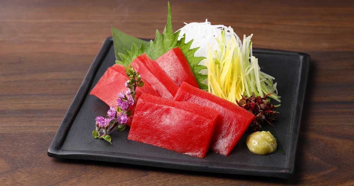 植物由来〝マグロの刺し身〟お味は？　日本ハム、４月に代替魚肉の新商品