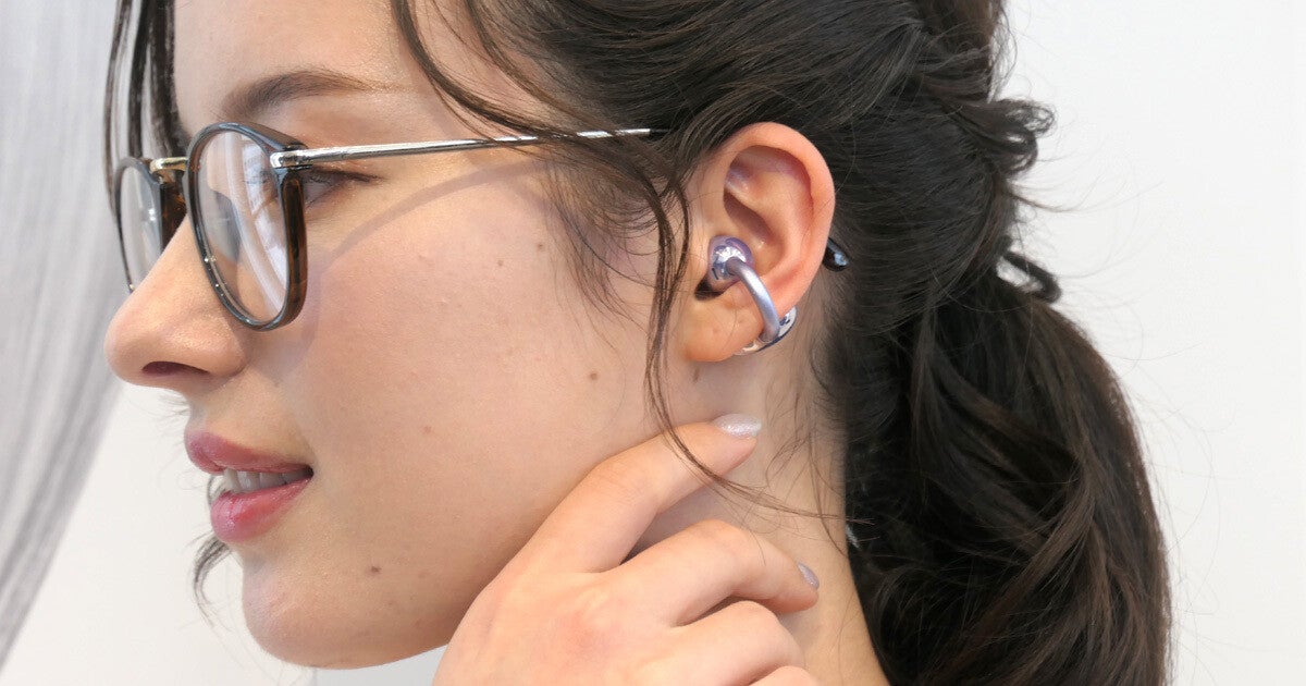 WUAWEI FreeClip 片耳のみ ASCII.jp：耳たぶに挟むオープン型イヤホン「HUAWEI FreeClip