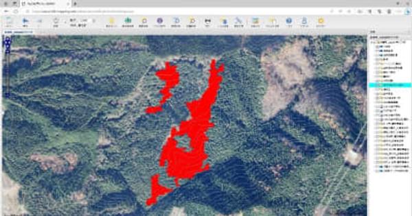 衛星データ用い森林伐採確認　JAXAと茨城県、森林総研　新手法、ウェブ公開　行政職員の負担軽減