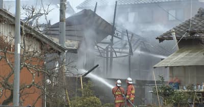 「建物が燃えている」通報 長崎県雲仙市で民家全焼　午後4時43分鎮火