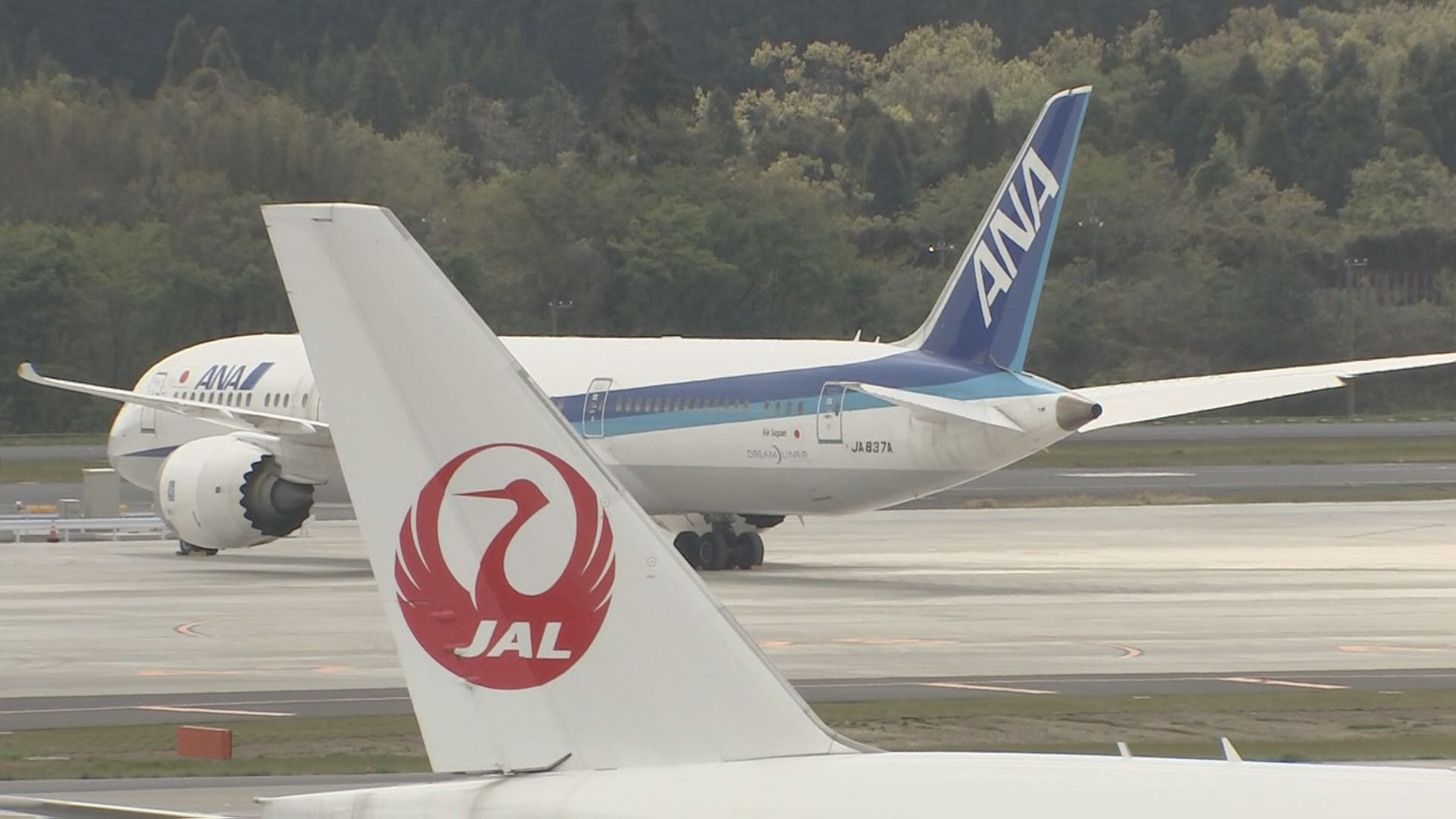 日本航空と全日空であわせて84便が欠航　強風の影響　影響は1万人超の見込み