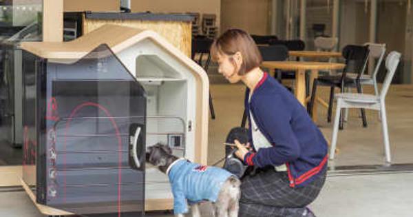 冷房完備の犬専用個室「ワンポッド」 御殿場アウトレットに設置