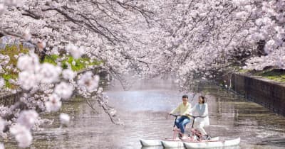 水上自転車で花見を　BEB5土浦、25日から　宿泊者向け　茨城