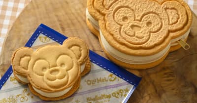 ディズニー、ダッフィーのクッキーサンド型スーベニアケースが4