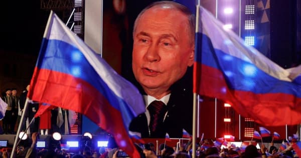 プーチン大統領、クリミアの不法併合を称賛　5選決めた翌日